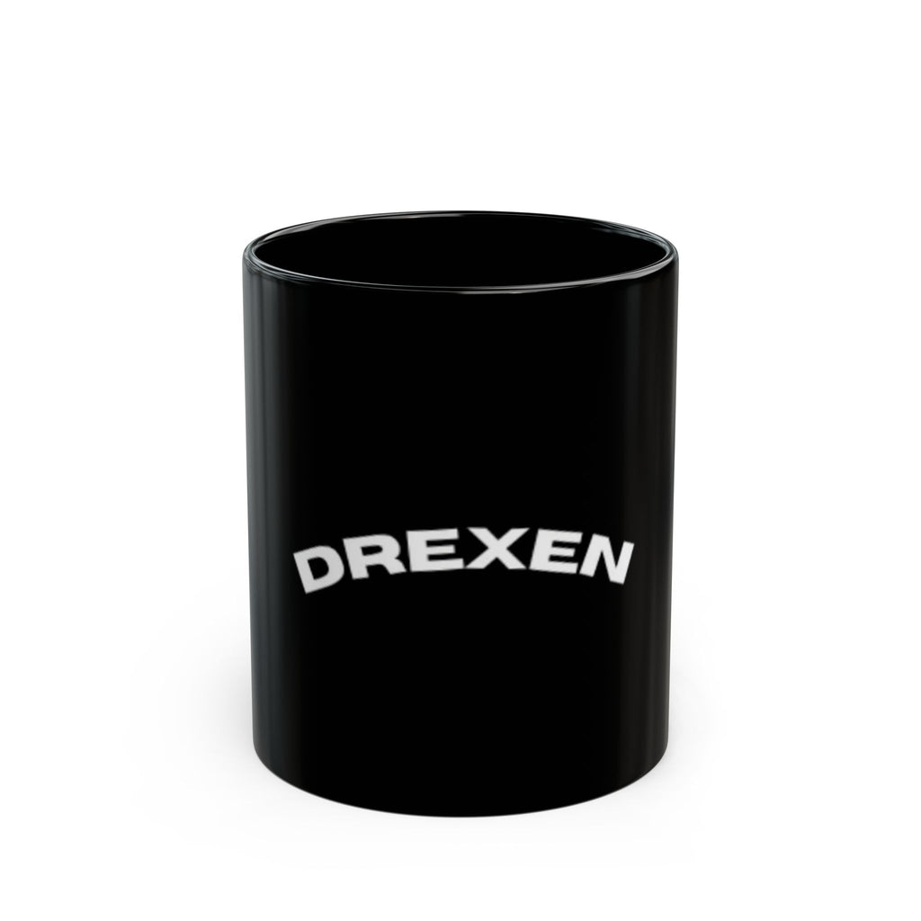 DREXEN Stylish Black Mug with 'Drexen' Design - Perfect for Coffee Lovers and Gift Giving