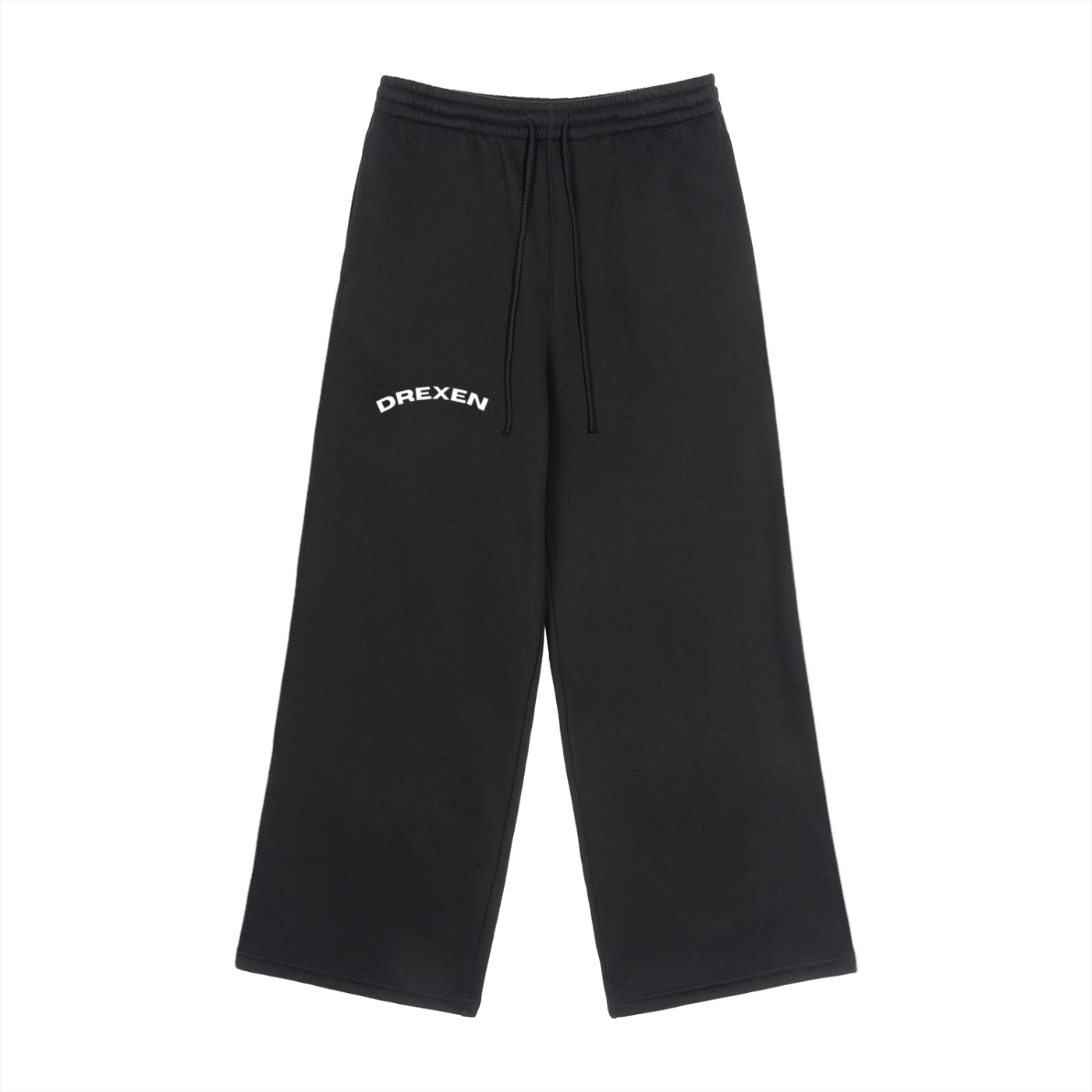 DREXEN Fleece Drawstring Straight-Leg Sweatpants
